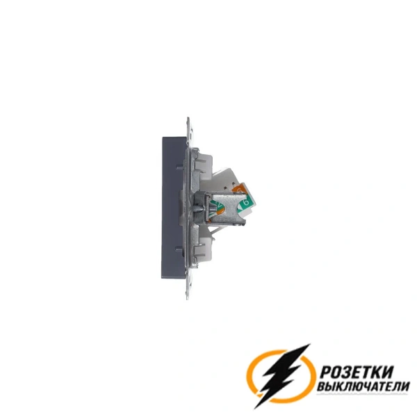 Компьютерная розетка rj45 UTP/FTP cat 5e AtlasDesign грифель