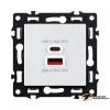 Зарядка USB 2 порта А+C 6000mA 65Вт Kollinger Asthetik белая матовая