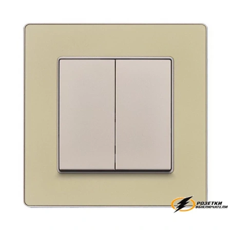 Рамка пластиковая 1 местная Kollinger Eleganz Acryl золото