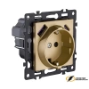 Розетка с USB зарядкой 2 порта А+C 2400mA Kollinger Asthetik золото