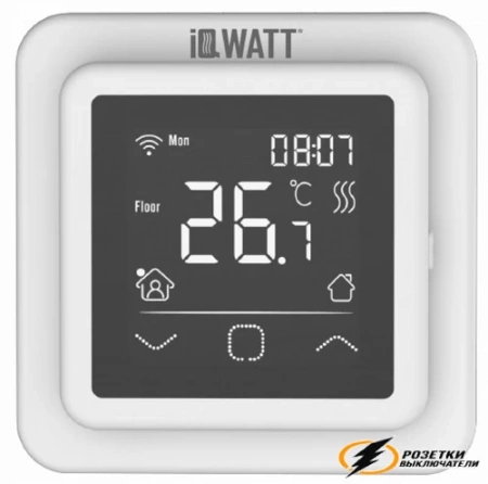 IQ Watt терморегулятор программируемый с WI-FI белый