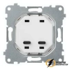 Зарядка USB 2 порта C+C 60Вт Rikett серебро
