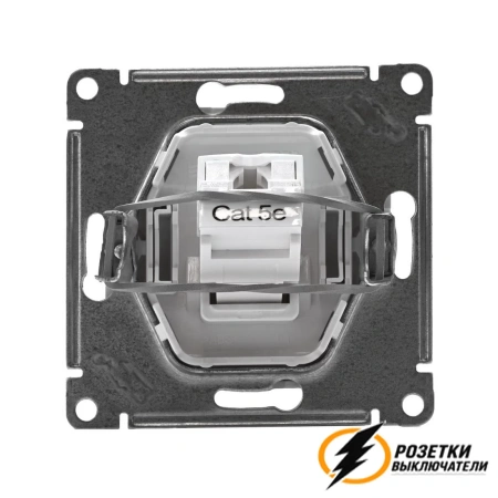 Компьютерная розетка rj45 UTP/FTP cat 5e AtlasDesign белая
