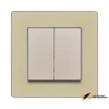 Рамка пластиковая 1 местная Kollinger Eleganz Acryl золото