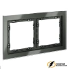 Рамка 2 местная стекло Voltum S70 титан VLS110205