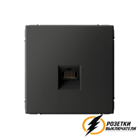 Компьютерная розетка rj45 UTP cat 6 ArtGallery базальт
