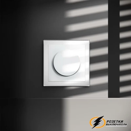 Диммер LED 5-300 Вт, 600Вт Voltum S70 белый глянцевый VLS070300