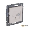 Розетка тв спутник и интернет rj45 cat 5e Kollinger Aspekt кашемир