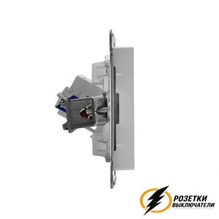 Компьютерная розетка rj45 UTP/FTP cat 5e AtlasDesign белая