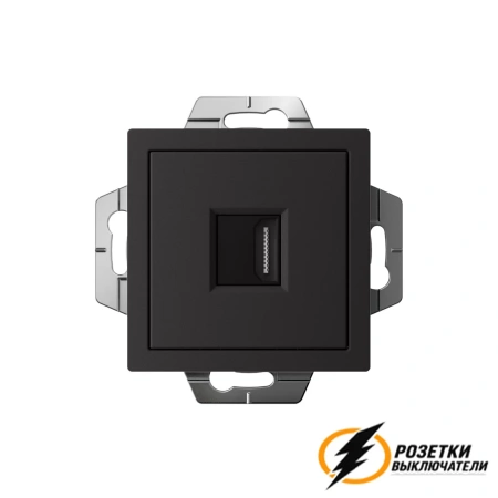Розетка HDMI ArtGallery карбон