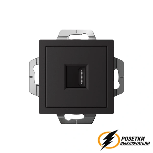 Розетка HDMI ArtGallery карбон