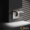 Розетка с крышкой ip40 16а 250в Voltum S70 кашемир VLS040302