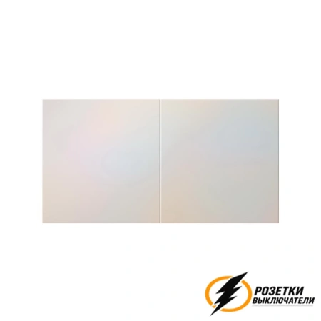 Розетка двойная с крышкой 10а 250в AtlasDesign жемчуг