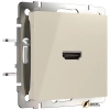 Розетка HDMI Werkel слоновая кость