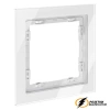 Рамка 1 местная стекло Voltum S70 белая глянцевая VLS110100