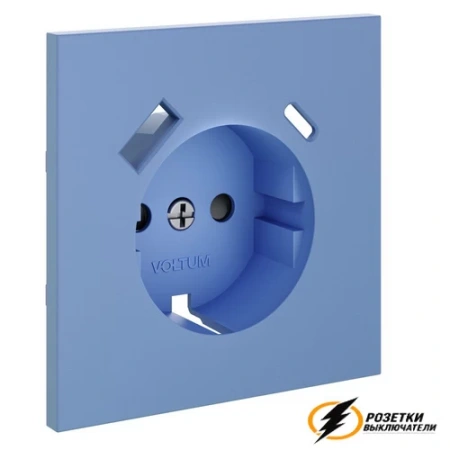 Накладка розетки зарядки тип А+C Voltum S70 деним VLS001014
