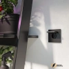 Розетка с крышкой ip40 16а 250в Werkel черная матовая