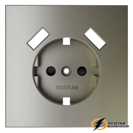 Накладка розетки зарядки тип А+А Voltum S70 шелк VLS000903