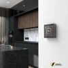 Умный терморегулятор LED для электро и водяного теплого пола Werkel черный