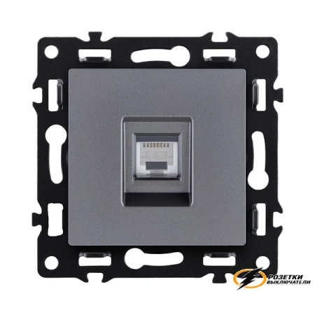 Розетка компьютерная rj45 cat 6 Kollinger Asthetik серая