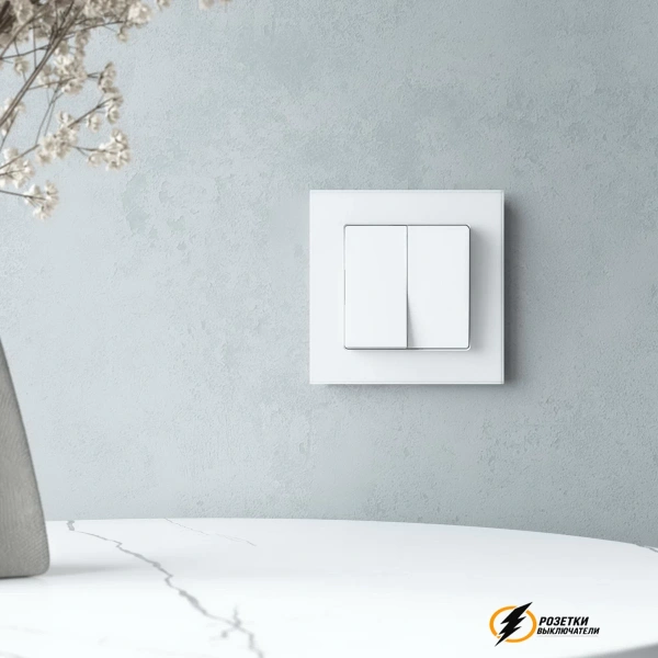 Рамка стеклянная 1 местная Werkel Senso белый soft-touch