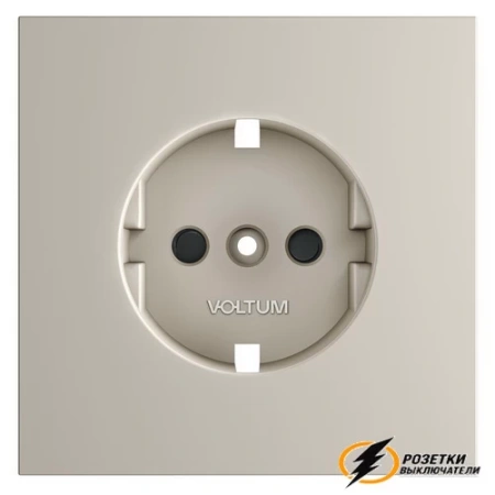 Накладка розетки со шторками Voltum S70 кашемир VLS000702