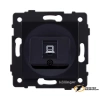 Розетка компьютерная rj45 cat 5e Kollinger Aspekt черная
