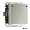 Розетка с крышкой ip40 16а 250в Werkel дымчатая
