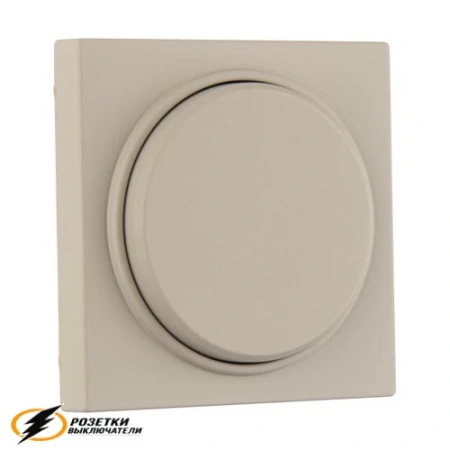 Диммер поворотно-нажимной 5-400Вт, LED 5-200Вт Liregus Epsilon-Retro кремовый матовый