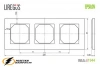 Рамка пластиковая 3 местная Liregus Epsilon Classic антрацит