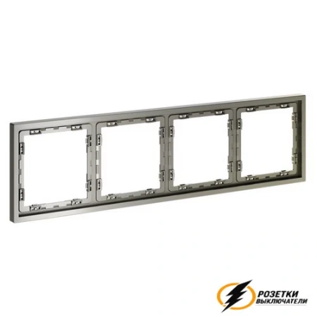 Рамка 4 местная Voltum S70 шелк VLS100403