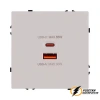 Зарядка USB 2 порта А+C 6000mA 65Вт Brionilux Z кашемир матовая