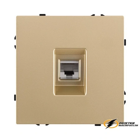 Розетка компьютерная rj45 cat 6 Kollinger Eclipse золото