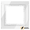 Рамка 1 местная стекло Voltum S70 белая глянцевая VLS110100
