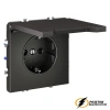 Розетка с крышкой ip40 16а 250в Voltum S70 титан VLS040305