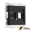 Розетка двойная HDMI + Internet rj45 cat 6 розетка Arvia черная софт