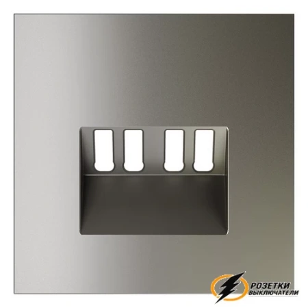 Накладка аудио розетки Voltum S70 шелк VLS001503