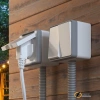 Розетка накладная с крышкой ip40 16а 250в Werkel Gallant белая