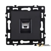 Розетка компьютерная rj45 cat 6 Kollinger Asthetik черная матовая
