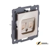Розетка компьютерная rj45 двойная cat 6 Kollinger Aspekt золото