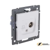 Розетка тв и интернет rj45 cat 6 Kollinger Aspekt белая матовый