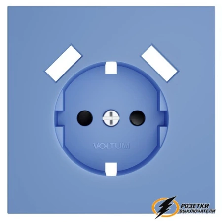 Накладка розетки зарядки тип А+А Voltum S70 деним VLS000914