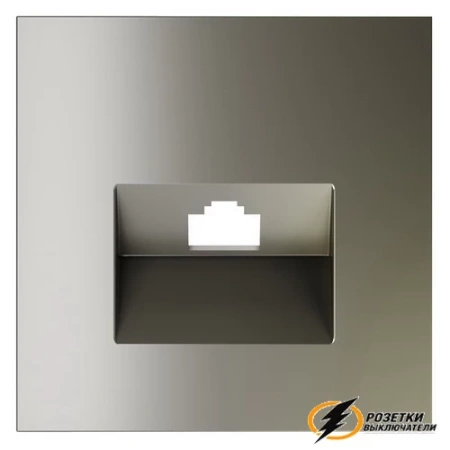 Накладка компьютерной розетка Voltum S70 шелк VLS001303