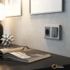 Розетка с USB зарядкой 2 порта А+C 3,0 mA Werkel графит матовая