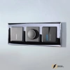Рамка стеклянная 3 местная Werkel Diamant черный