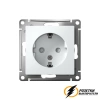 Розетка с заземлением со шторками 16а 250в AtlasDesign лотос