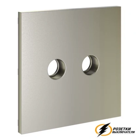 Накладка телевизионной розетки Voltum S70 шелк VLS001603