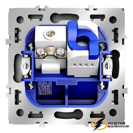 Розетка тв и интернет Voltum S70 титан VLS060705