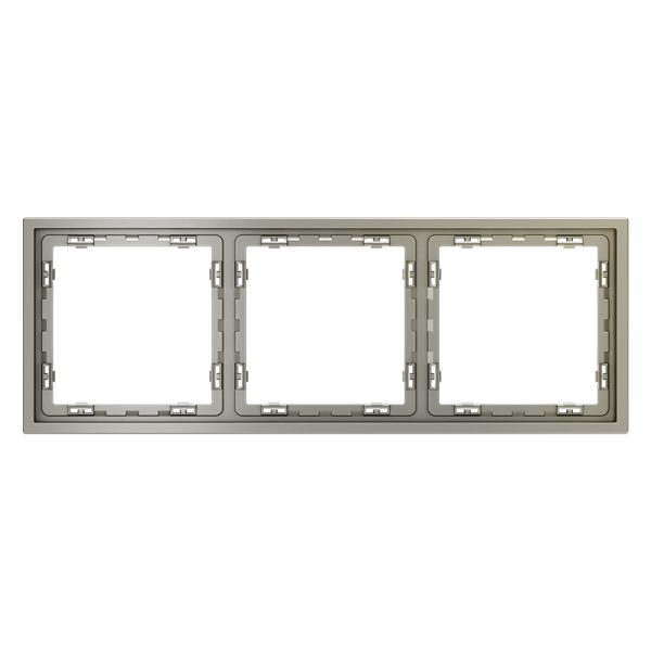 Рамка 3 местная Voltum S70 шелк VLS100303