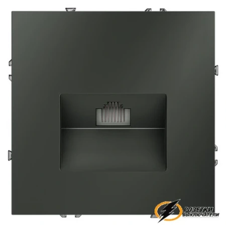 Розетка компьютерная rj45 rj45 cat 6 Voltum S70 титан VLS060105